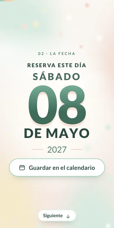 Escena de la fecha con la cuenta atrás