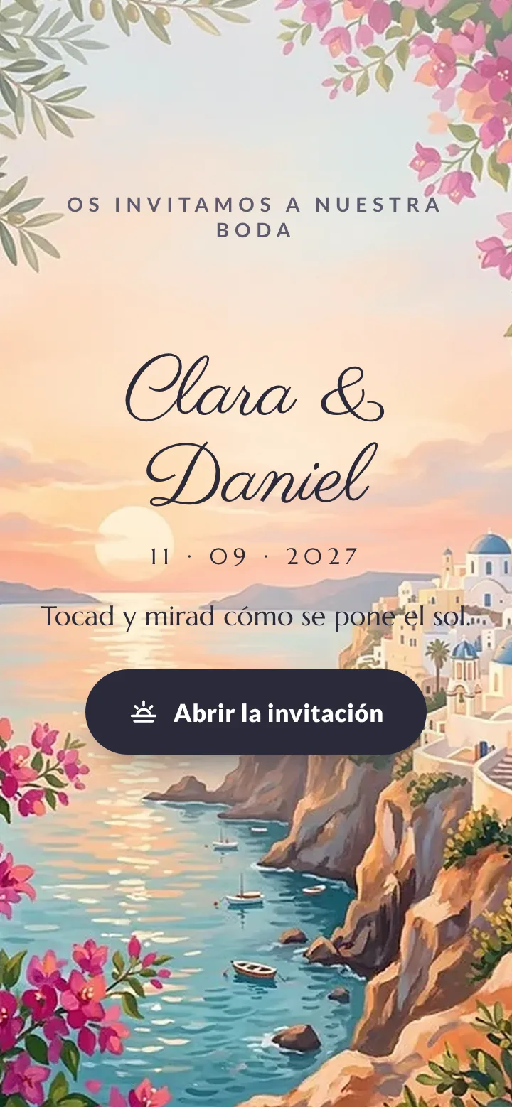 Portada de la plantilla Atardecer